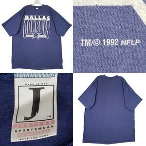 Vintage Dallas Cowboys Shirt Mens XXL Single Stitch Graphic Tee 90s NFL Blue